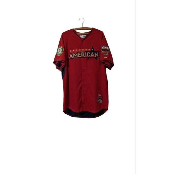 Autographed American League 2014 MLB Yoenis Cespedes All Star Majestic Jersey 46 - Picture 4 of 15